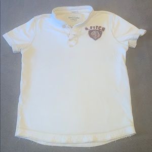 Men’s Cream Abercrombie & Fitch Shirt Sz M